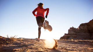 trail runner breathing while running