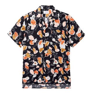 Libertine Dark Floral Revere Collar