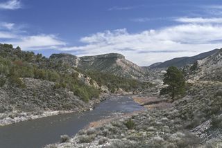 The Rio Grande between Taos and Santa Fe, New Mexico
