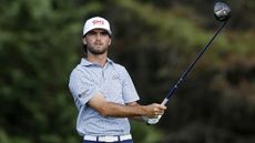 Ryder Cowan watches a drive at the 2026 US Open