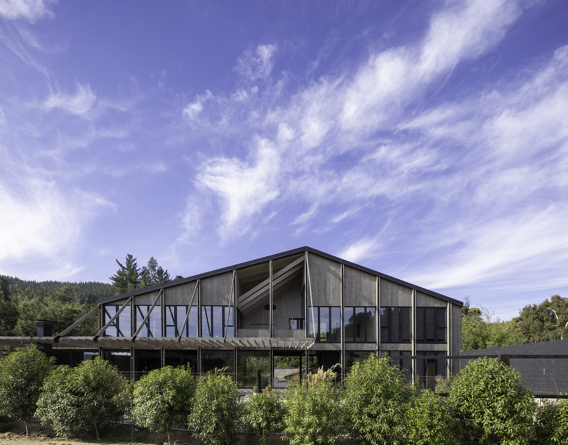 timber structure Chilean holiday home