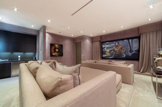 Home theater at Pascal Mouawad's house