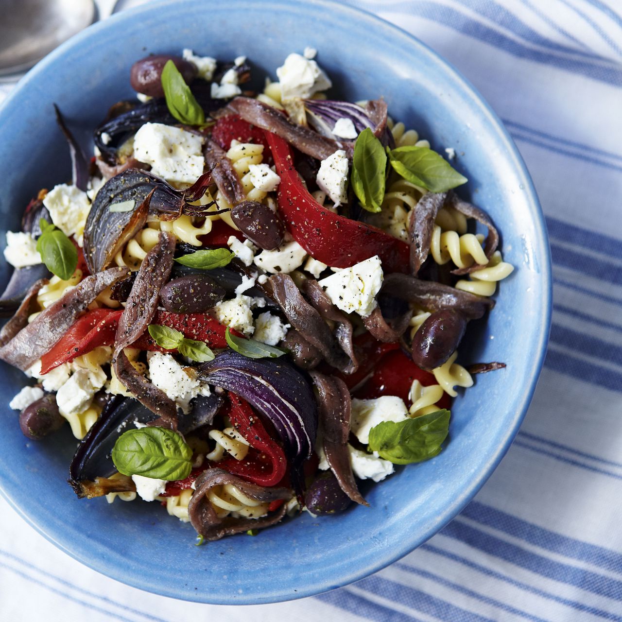 Feta Pasta Salad - roasted vegtables - veggie dinners - woman&amp;home