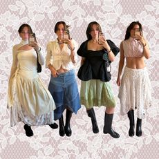 Tara Gonzalez CPFW outfit selfies