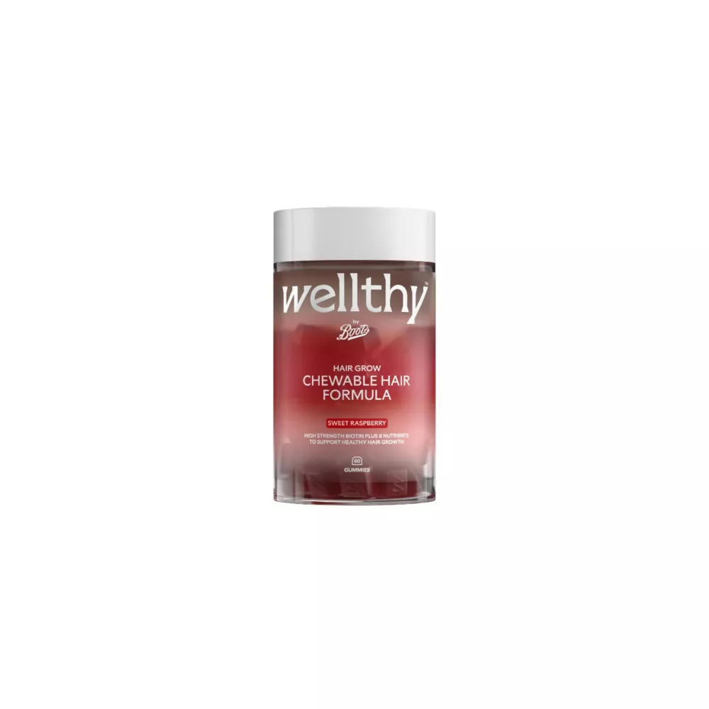 Wellthy by Boots Hair Grow Chewable Hair Formula Gummies 60s