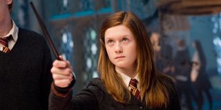 Ginny Weasley (Bonnie Wright) trains with Dumbledore's Army in Harry Potter and the Order of the Phoenix (2007)