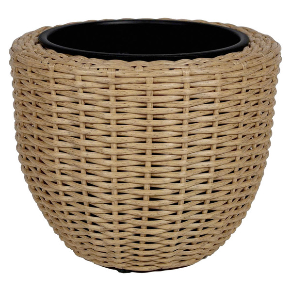 Belavi Brown Rattan Planter