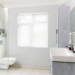 bathroom with commode and wash basin