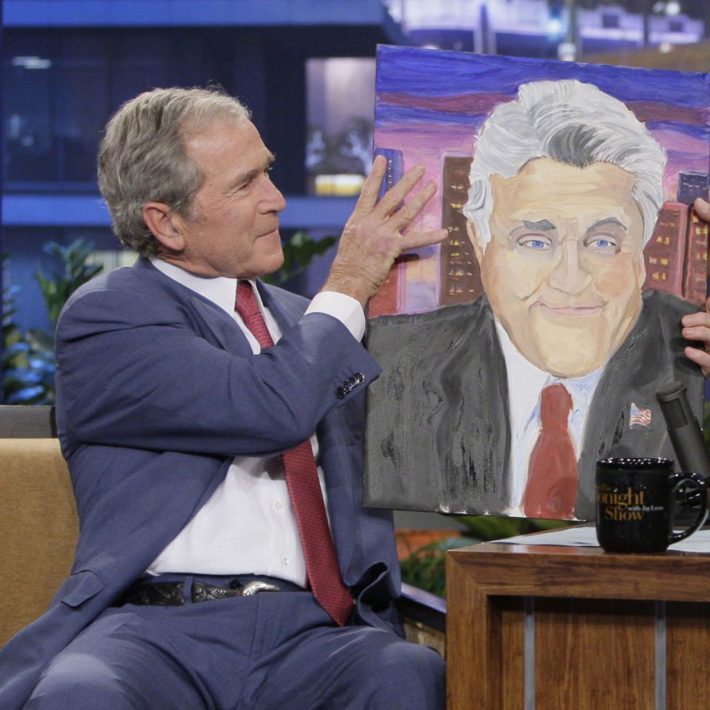 Laura Bush Talks George W. Bush's Paintings on 'The Tonight Show ...