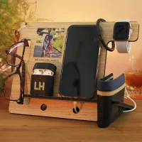 33. Personalised Wooden Accessory Stand