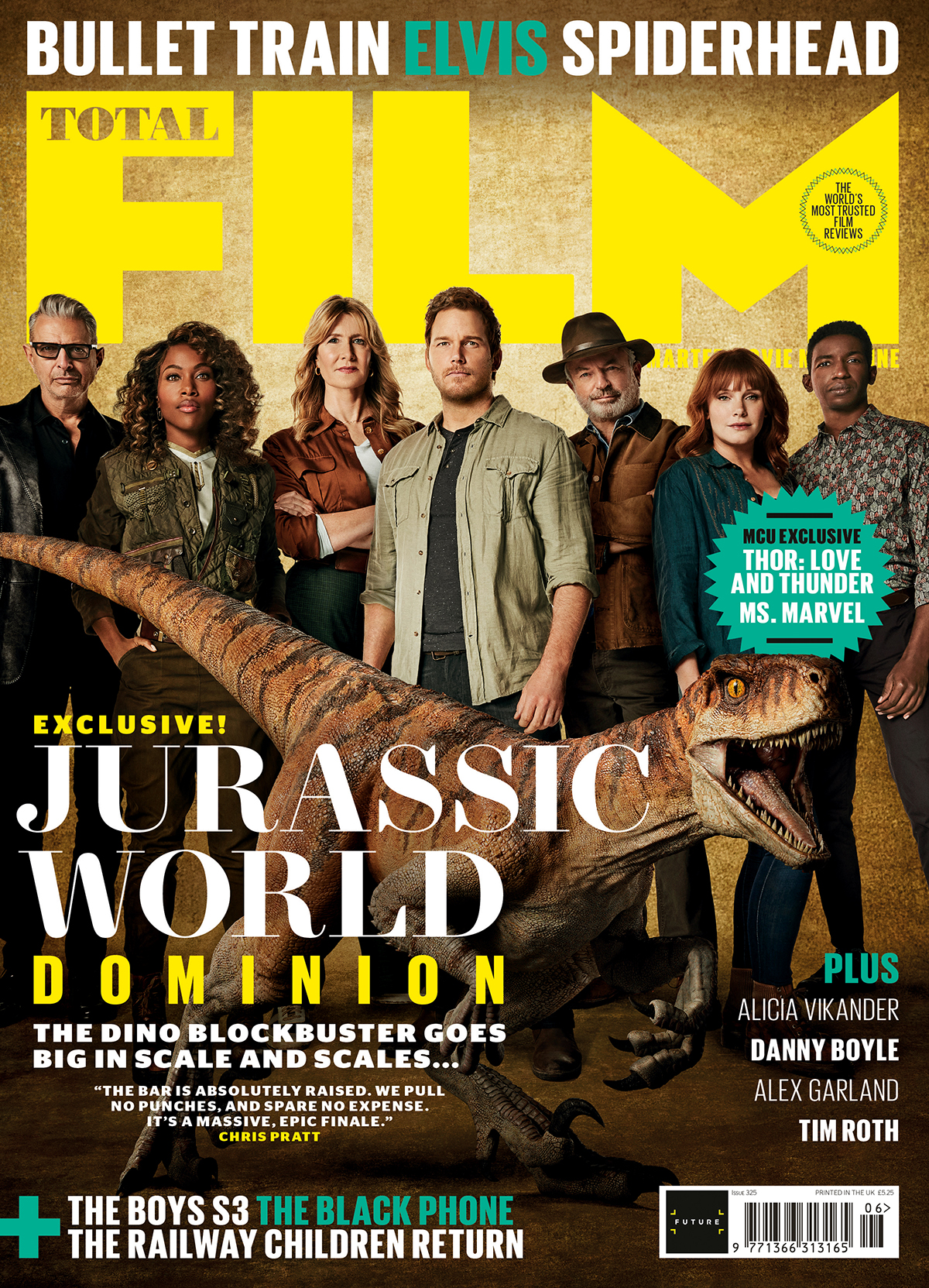 Jurassic World Dominion-Cover von Total Film.