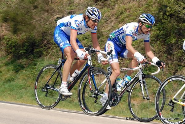 J&eacute;r&eacute;my Roy (FDJ) and Jean-Marc Marino (Saur - Sojasun).