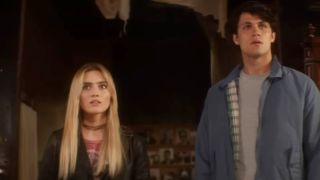 Meg Donnelly and Drake Rodger as Mary and John in The Winchesters