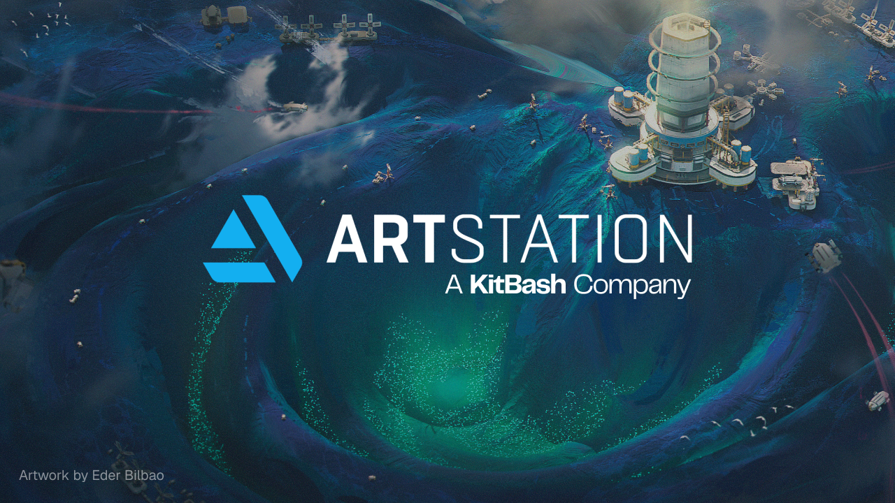 ArtStation logo. Text reads "A KitBash company"