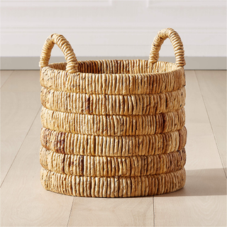 handwoven banana leaf basket