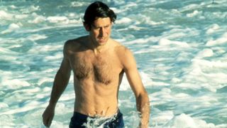 Prince Charles, Prince of Wales enjoys swimming in the sea at Bondi Beach