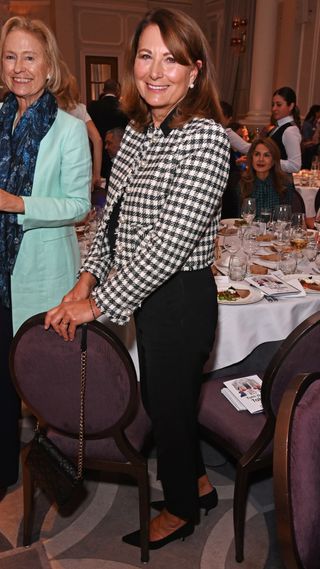 Carole Middleton attend Turn The Tables 2025 hosted by Tania Bryer and James Landale in aid of Cancer Research UK at Corinthia Hotel London on March 3