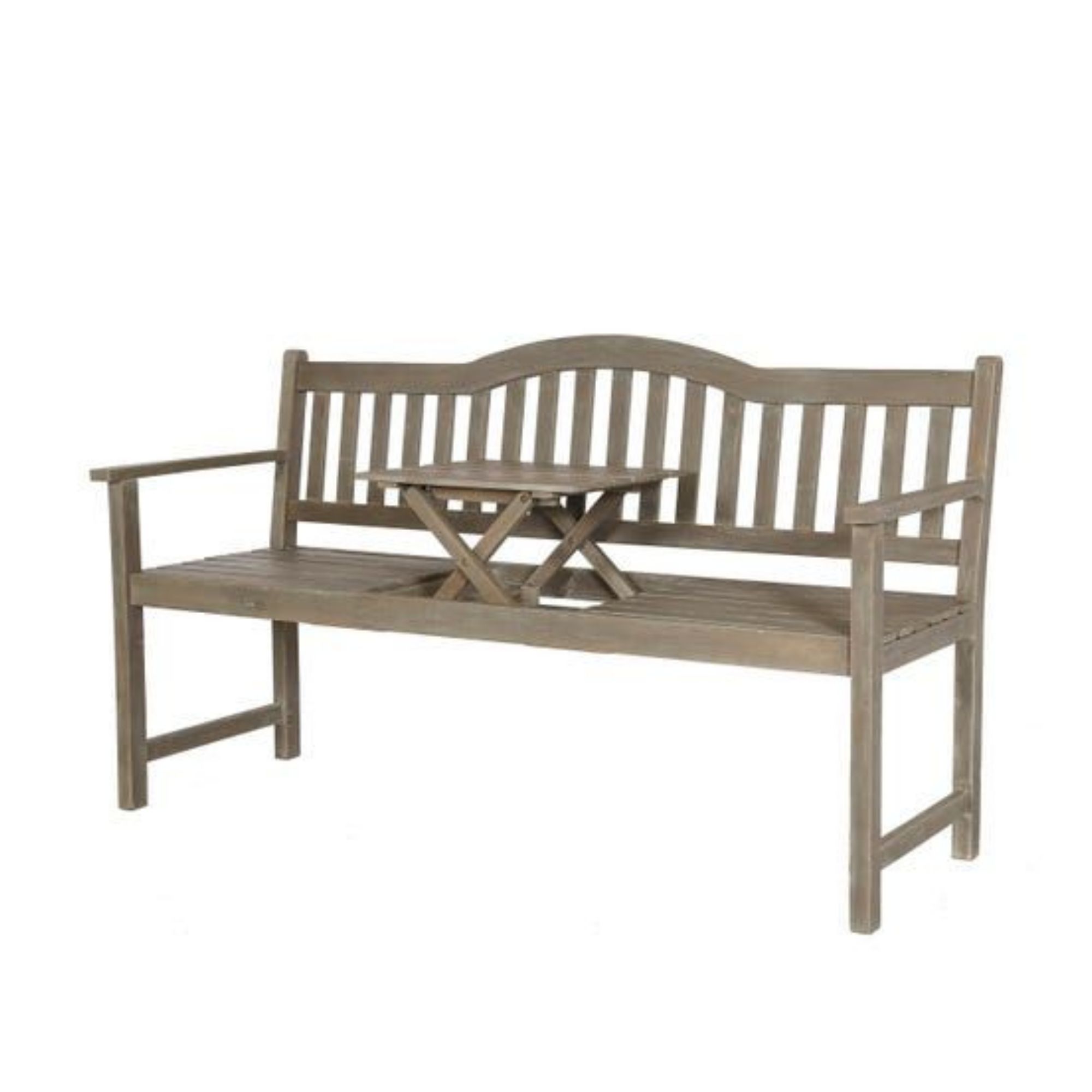 Richmond Acacia Wood Bench with Pop Up Table