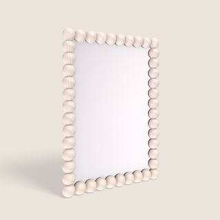 M&S cream bobbin rectangular wall mirror