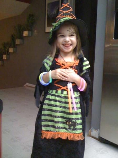 Witch: This was the first entry and by far one of the cutest costumes! Great picture!