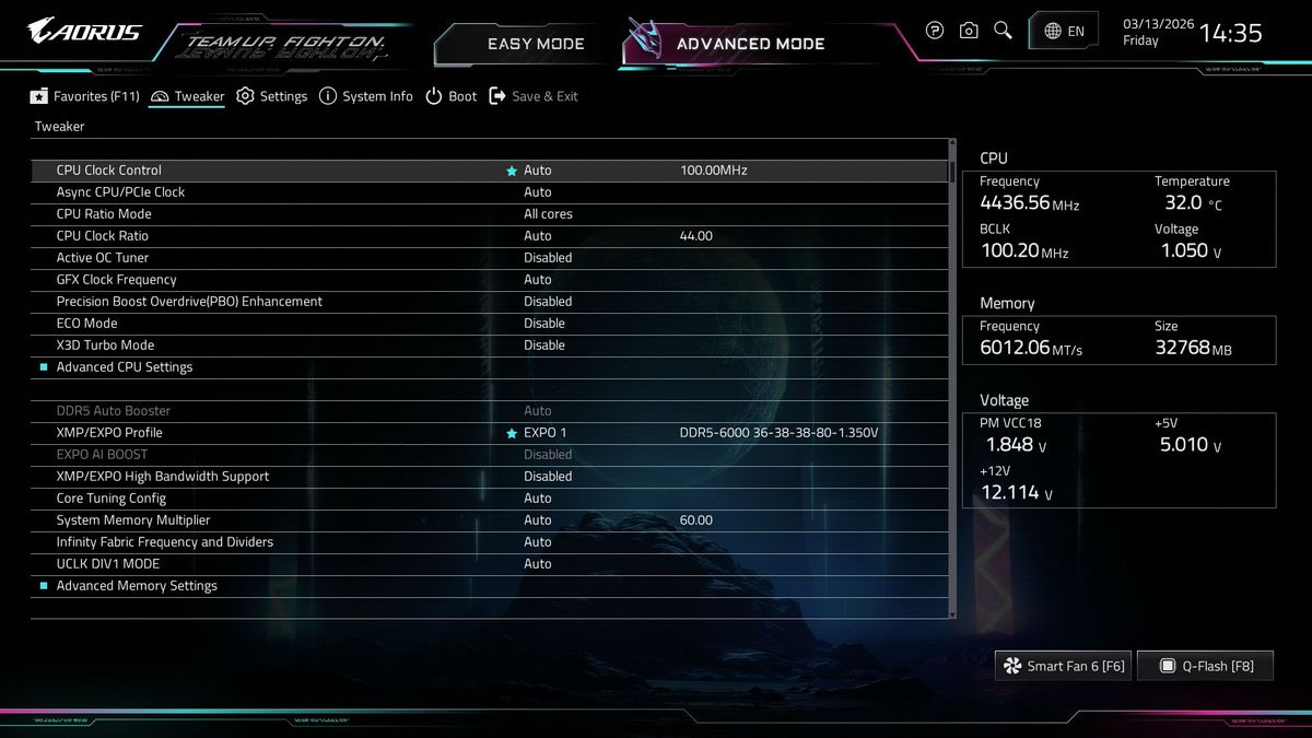 Gigabyte X870E Aorus Xtreme AI Top - BIOS