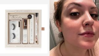 Sophia Vilensky using the Lola's Lashes Lowkey Hybrid+ Magnetic Lash Starter Set