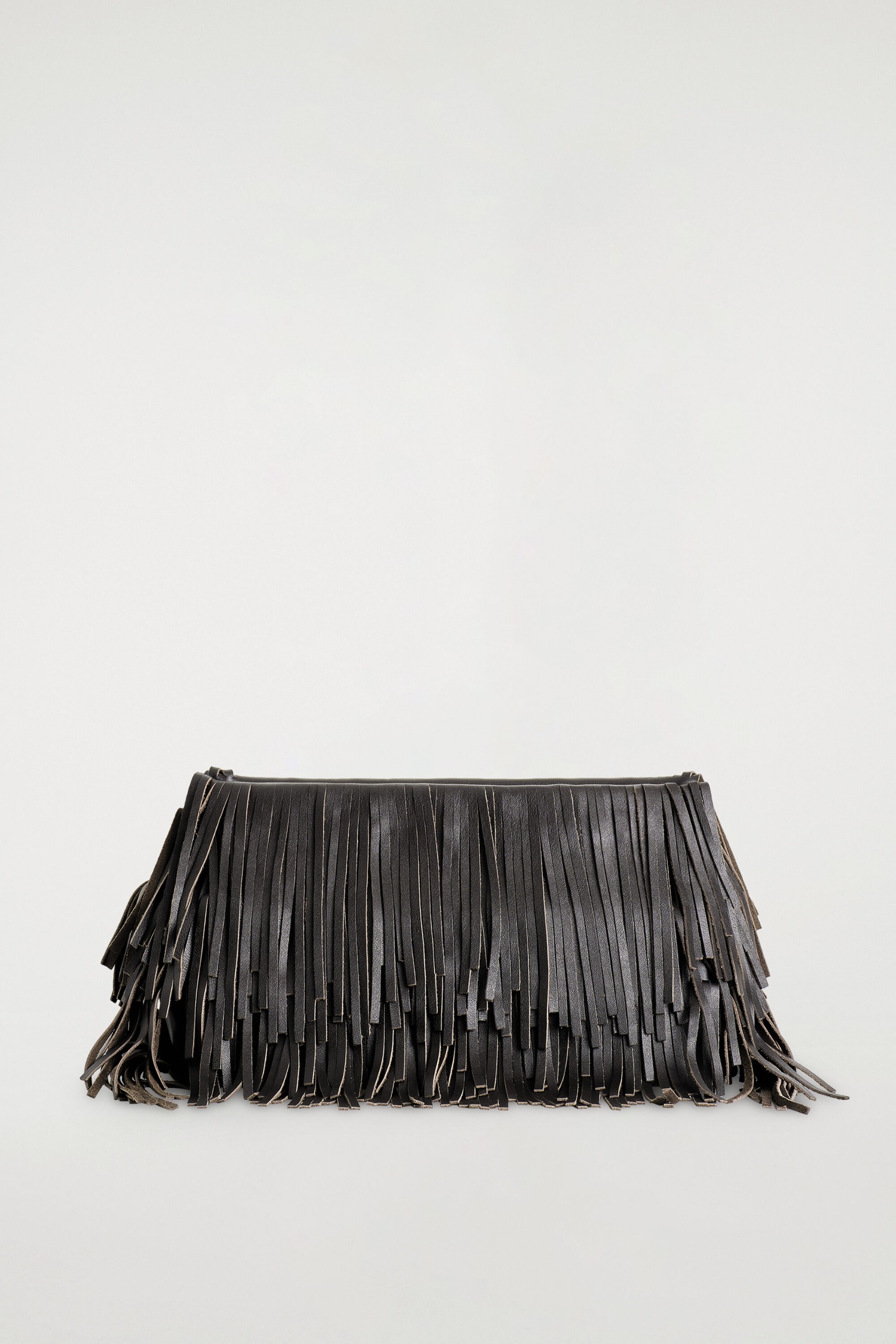 Fringed Clutch - Leather