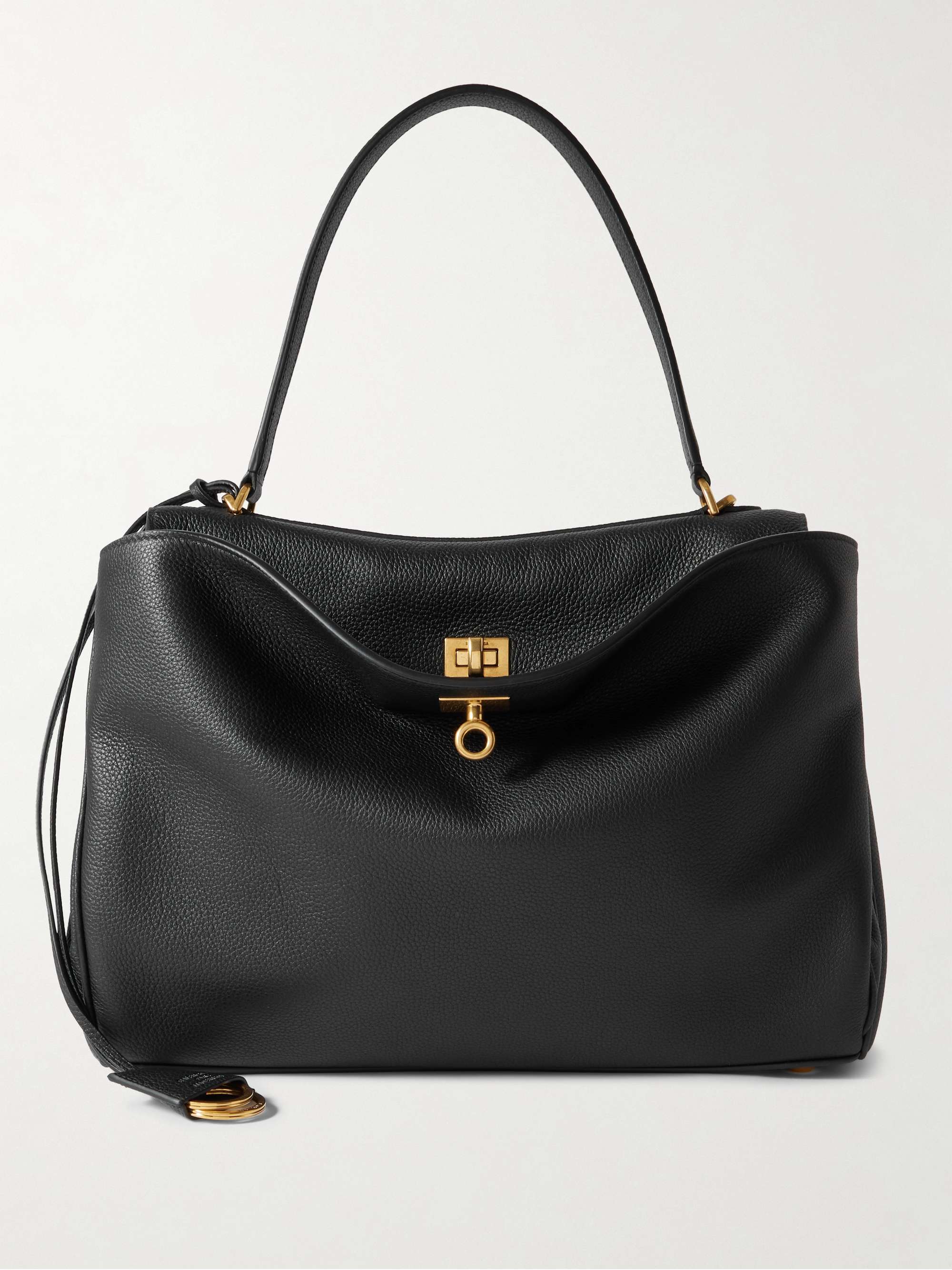 Rodeo Medium Textured-Leather Shoulder Bag
