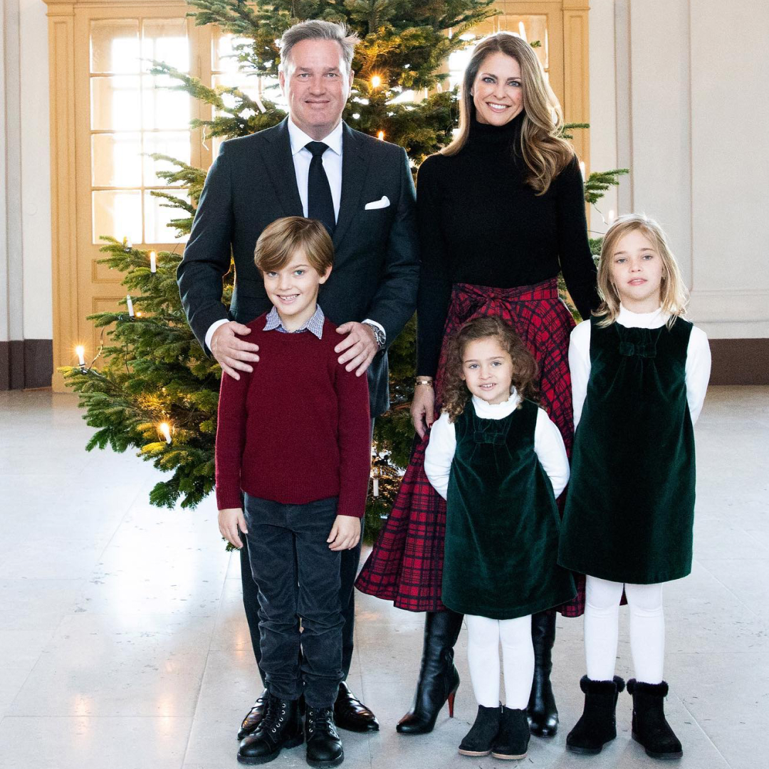 Princess Madeleine and her family at Christmas