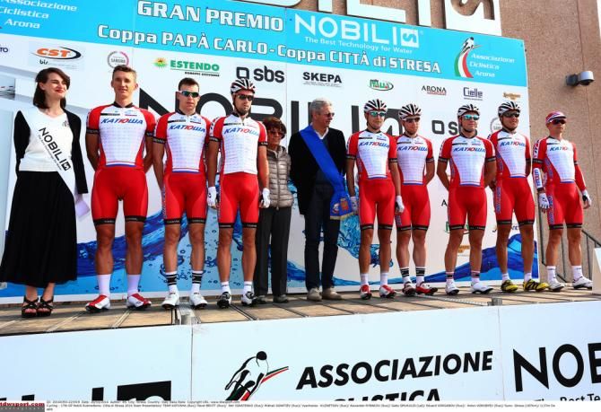Katusha presented at the GP Nobili