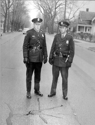 Two Manitowoc police officers patrolling the streets in the early morning found a chunk of space-age history in the form of a fragment from the Soviet Union's Sputnik IV.