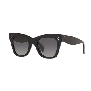 Celine CL4004IN Women's Cat's Eye Sunglasses, Black/Grey