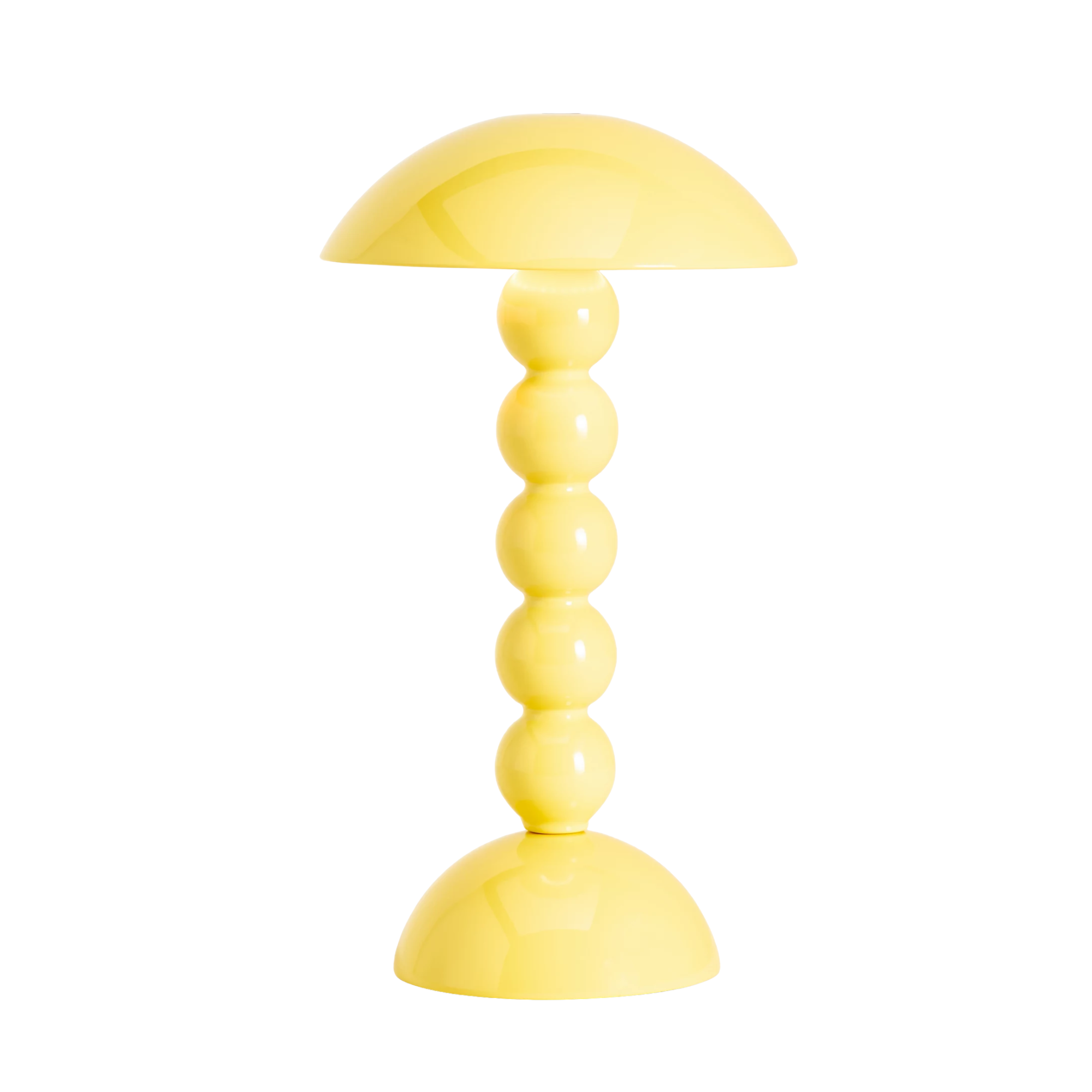 yellow portable lamp