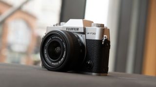 Fujifilm X-T30 III camera in front of a window