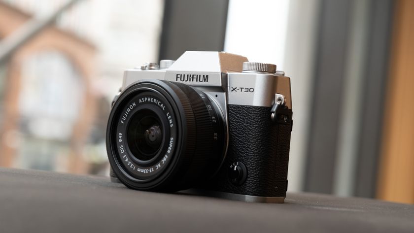 Fujifilm X-T30 III camera in front of a window