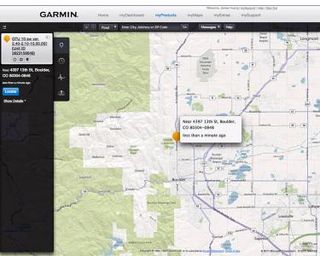 Once the Garmin GTU 10 locks on to orbiting satellites, which doesn't take very long in most situations, authorized users can track the device's location in near real-time via either the desktop or mobile applications