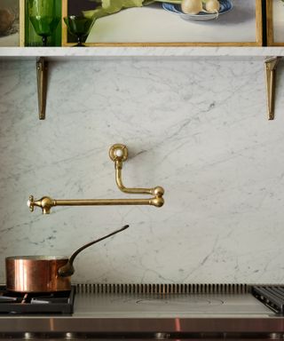 Brass pot filler trend