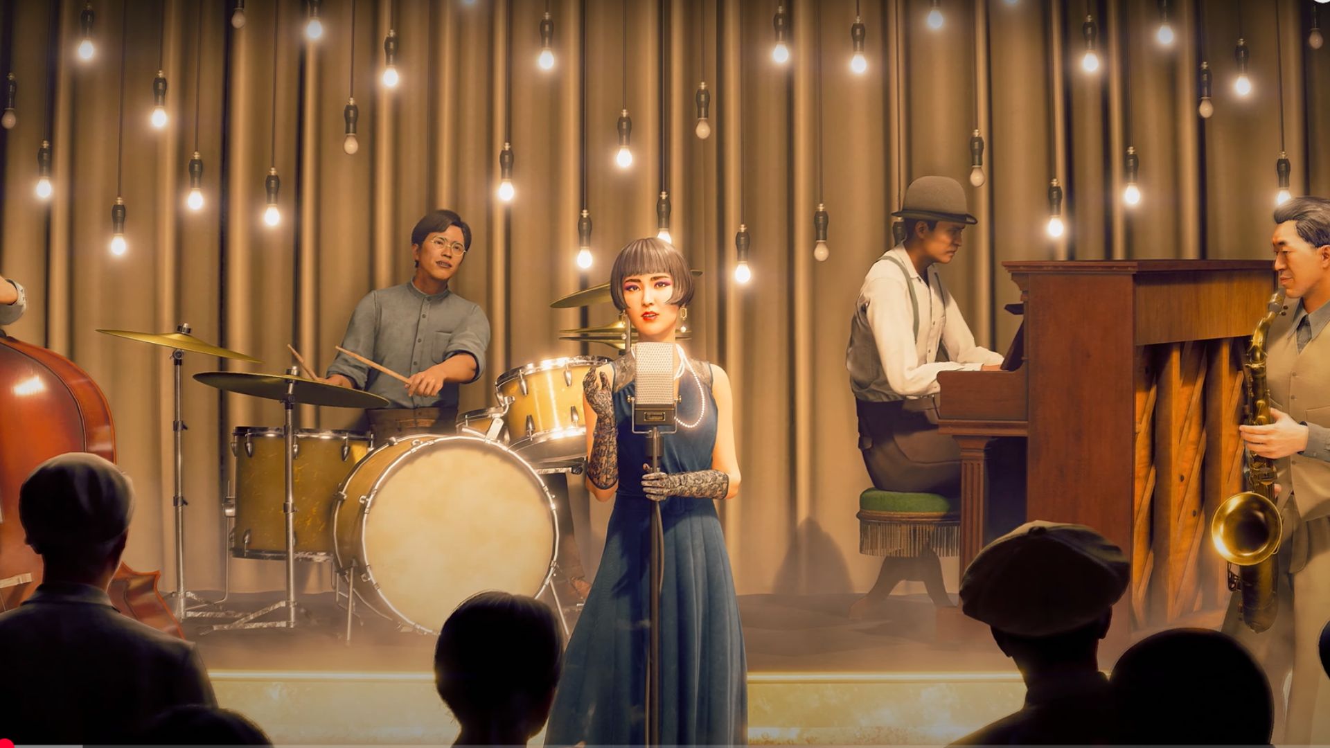 A Jazz singer during the trailer for the new game Stranger Than Heaven. 