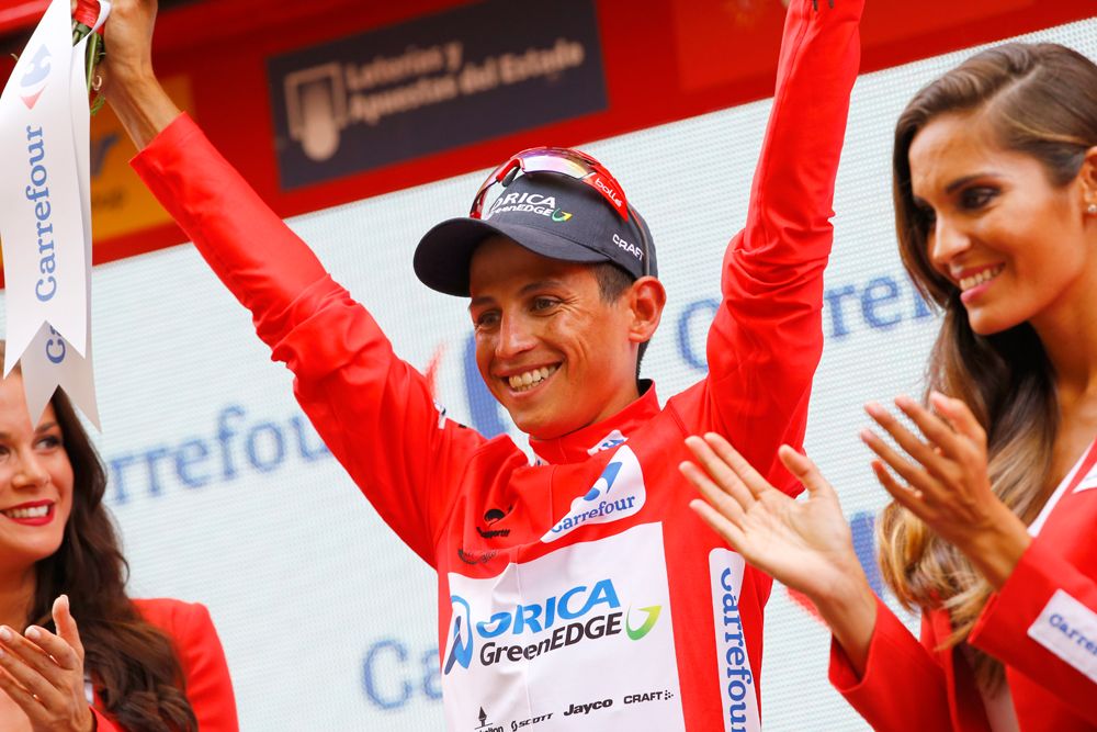 Esteban Chaves (Orica - GreenEdge) leads the Vuelta after 8 stages