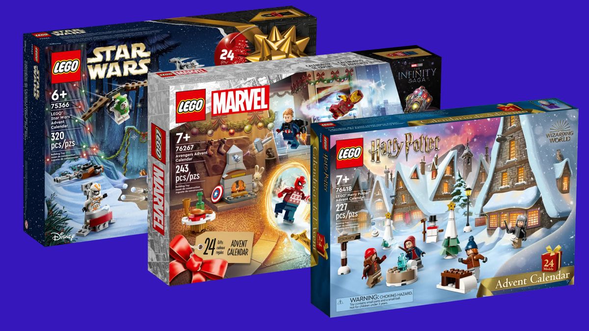 Three Lego advent calendars