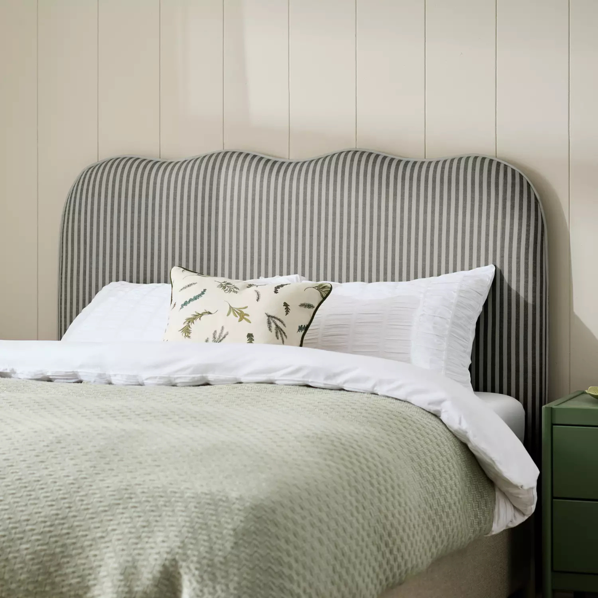 Habitat Onda headboad in grey.