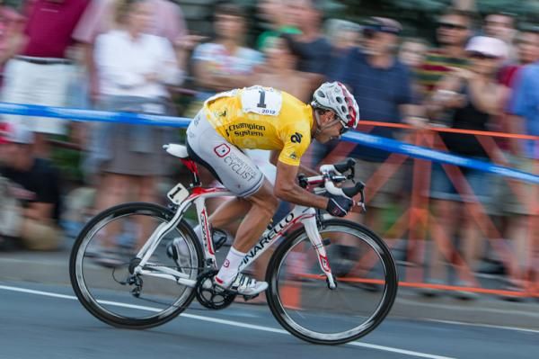 Francisco Mancebo (Competitive Cyclist) comes out of the final turn.