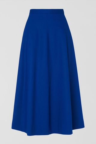 Jaeger Flared Flannel Skirt, £165