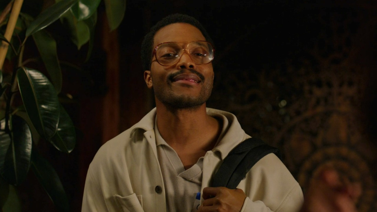 Jermaine Fowler looking smug in The Blackening.