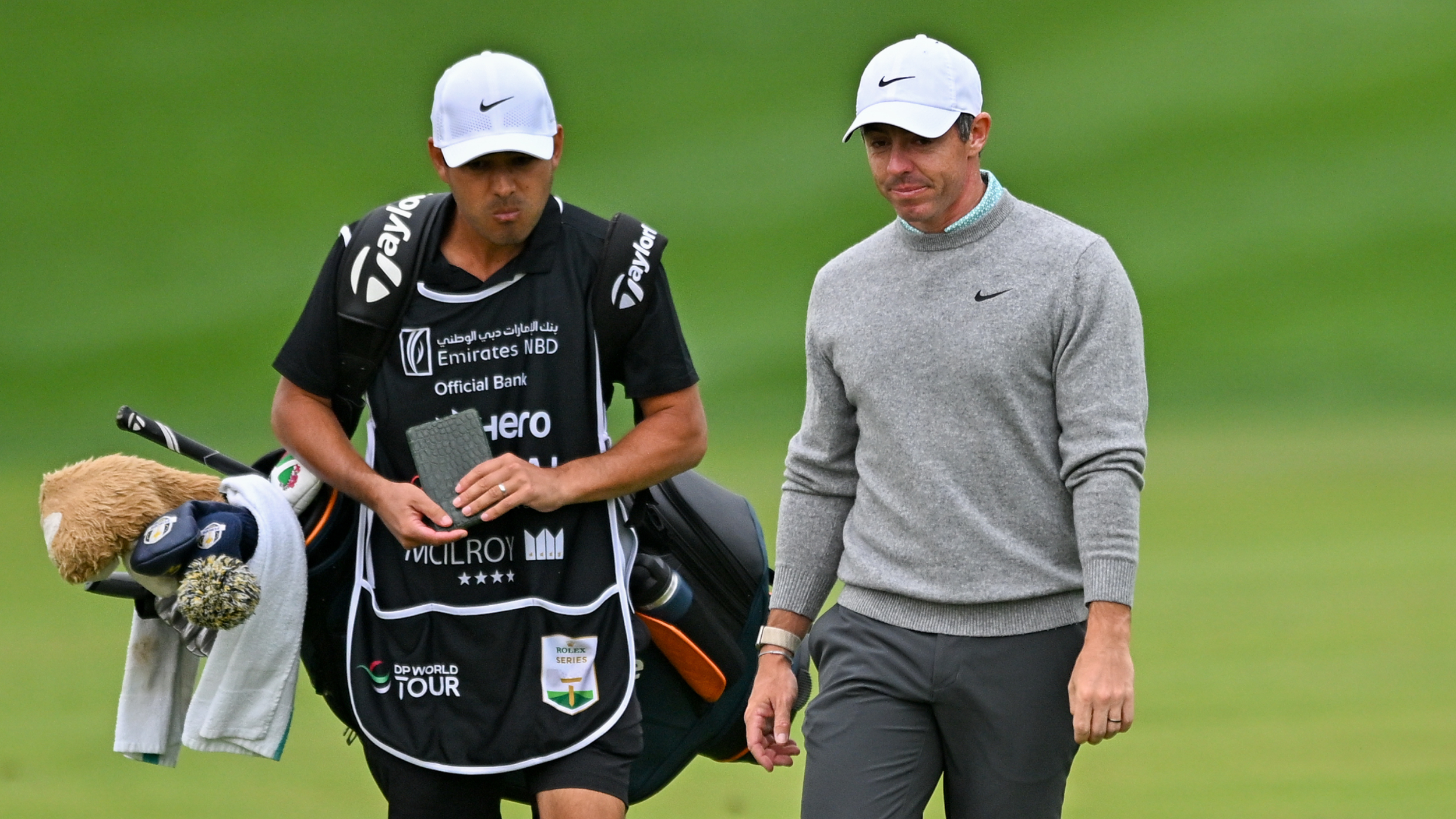 Rory McIlroy at the Dubai Desert Classic