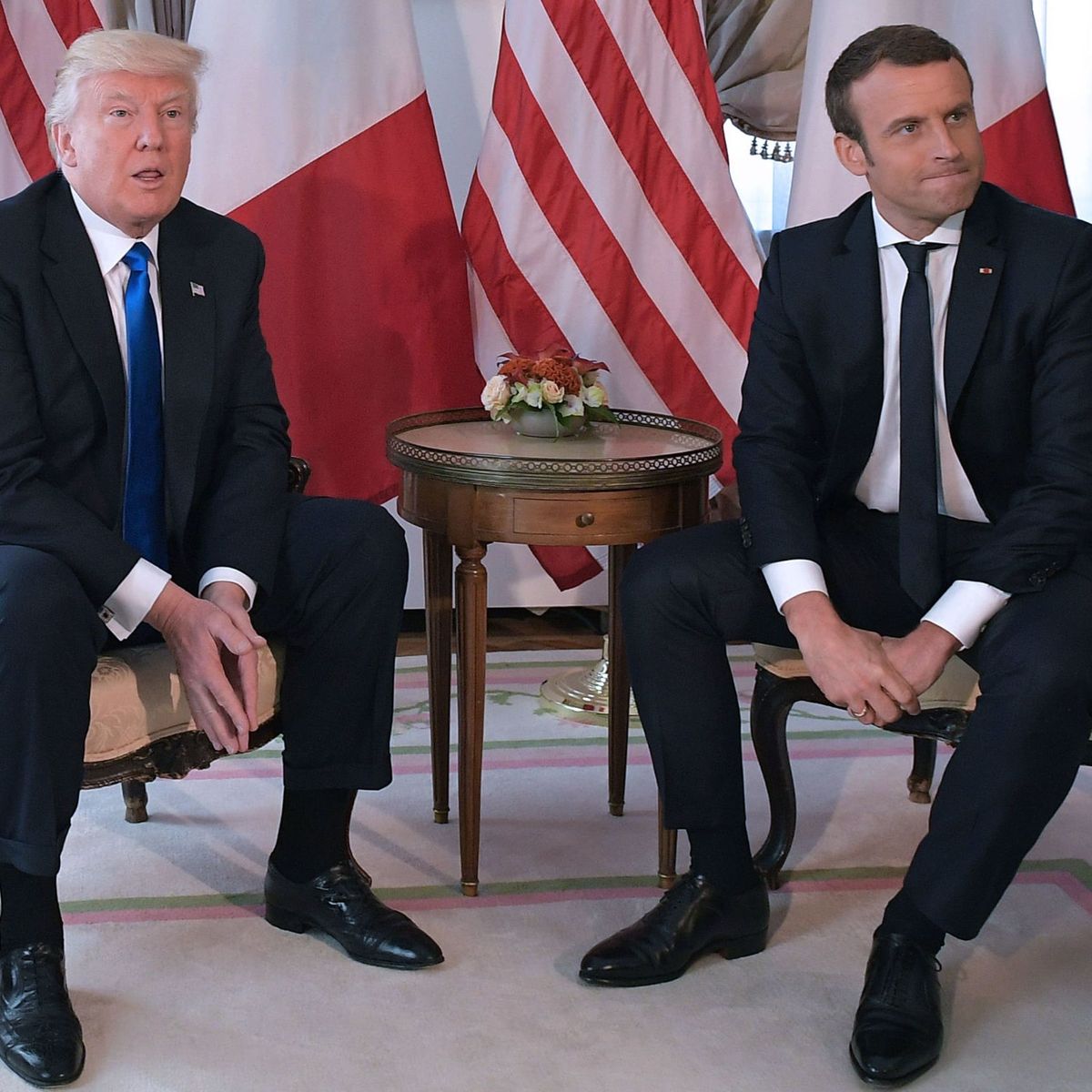 Trump Macron Handshake - Trump Macron Handshake Tweets | Marie Claire