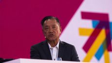 Broadcom CEO Hock Tan speaking during the opening stage of digital X special event, a leading Europe digitization events in Cologne, Germany on September 13, 2022