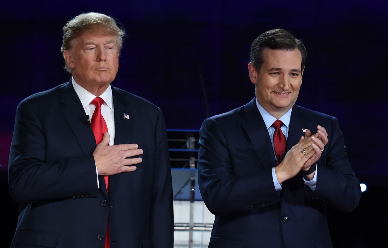 Donald Trump and Ted Cruz.