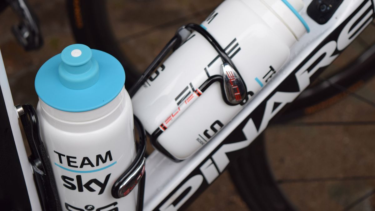 A few WorldTour teams switch to Elite Ciussi bottle cages for the rough cobbled terrain