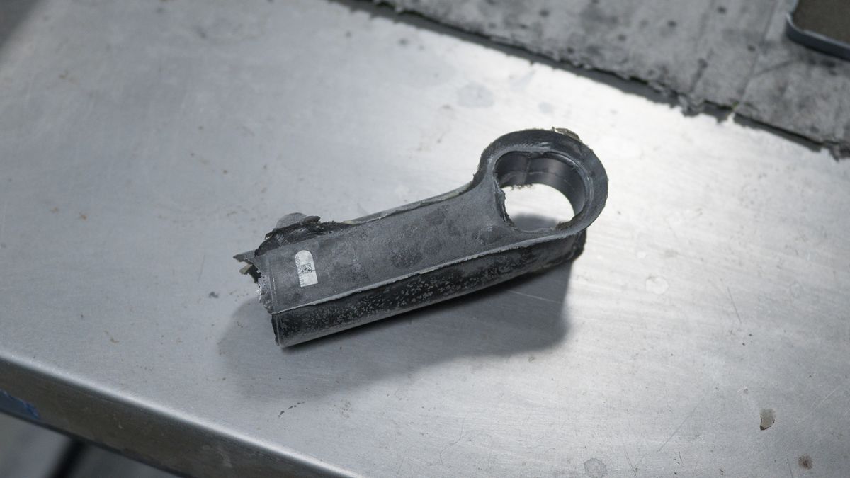 Enve composites carbon stem as removed from a mould